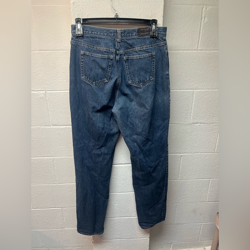Lands' End Women's Straight Leg Blue Jeans - Picture 3 of 7